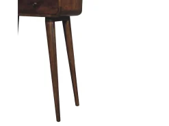 Artisan Furniture Mini consola curva cinza desbotado* Online