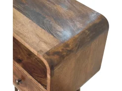 Artisan Furniture Mini consola curva cinza desbotado* Online