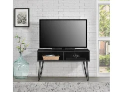 Athena | Armário TV com 2 compartimentos em efeito mármore^Dorel Home Discount