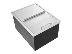 Balde de Gelo SucceBuy, 55,23 L, 61x46x33 cm, Geladeira de Aço Inoxidável com Tampa Deslizante, para Cozinha Exterior Vinho Cerveja^ Sale