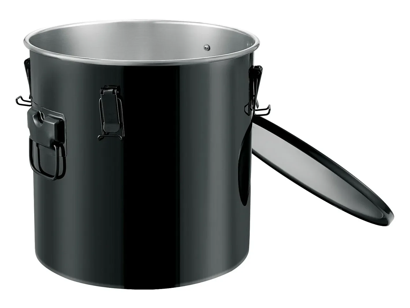 Acessório Vinho E Bar*Balde de Graxa SucceBuy para Frigideira, Balde de 37 L com Bolsa Filtro, , Aço Carbono com Revestimento Antiferrugem Preto