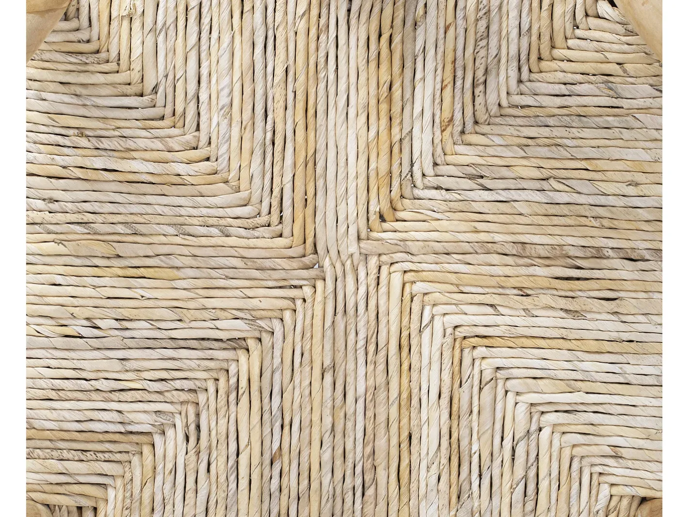 Banco alto em teca e palha de cor natural - POGIANA^Vente-unique Hot