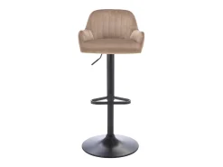 Banco alto veludo e metal preto, altura ajustável, - ELEANA^Vente-unique Clearance