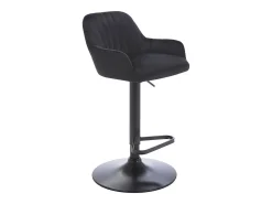 Banco alto veludo e metal, altura ajustável, - ELEANA*Vente-unique Sale