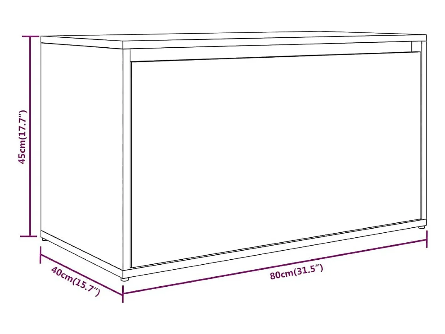 vidaxl Móvel De Arrumação|Sapateira*Banco corredor 80x40x45 cm derivados de madeira carvalho fumado Natural claro