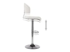 vidaxl Banco*Banco de bar couro artificial Branco