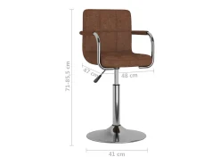Banco de bar tecido*vidaxl Outlet