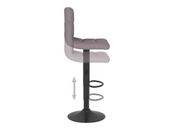 Banco de bar tecido cinzento-acastanhado*vidaxl Outlet