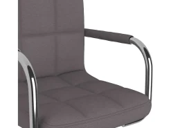 Banco de bar tecido cinzento-acastanhado*vidaxl Clearance