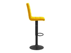 vidaxl Banco*Banco de bar veludo mostarda Amarelo