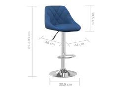 Banco de bar veludo*vidaxl Best
