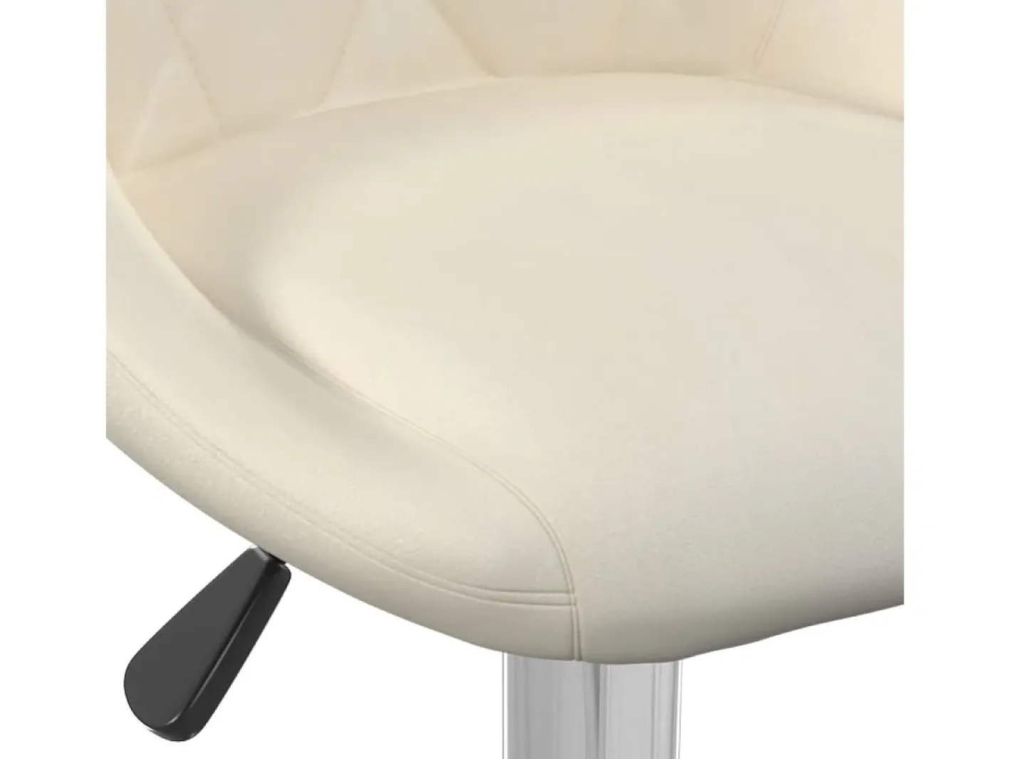 vidaxl Banco*Banco de bar veludo cor Creme