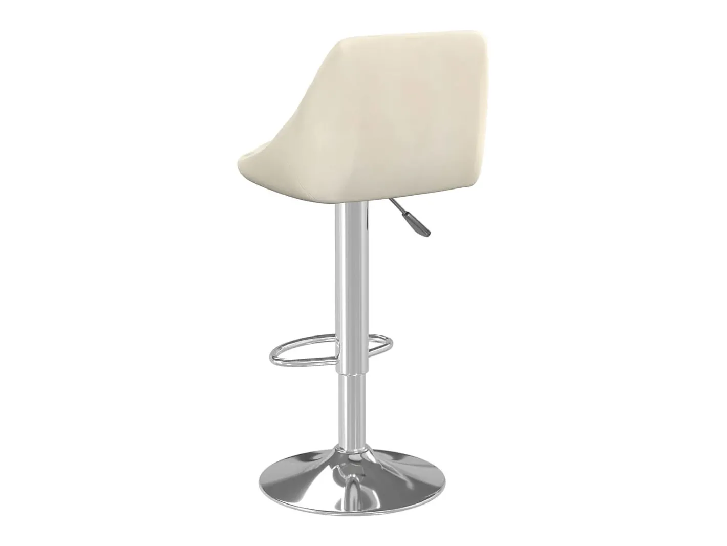 vidaxl Banco*Banco de bar veludo cor Creme