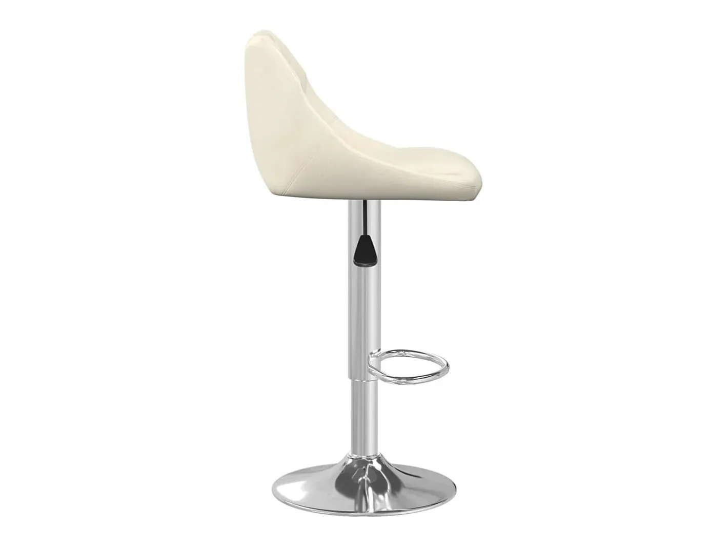 vidaxl Banco*Banco de bar veludo cor Creme