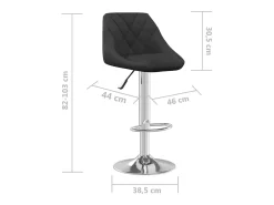 Banco de bar veludo*vidaxl Outlet