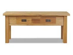 vidaxl Móvel De Arrumação|Sapateira*Banco de corredor em teca maciça 90x30x40 cm Natural claro