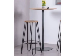 Best Banco Industrial em madeira de freixo (75cm) - Lisboa - Banco
