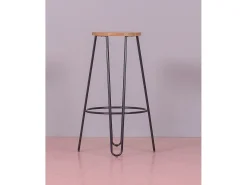 Best Banco Industrial em madeira de freixo (75cm) - Lisboa - Banco