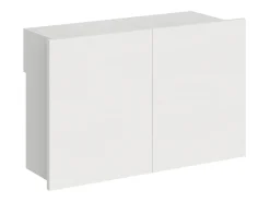 New Banco inferior extensível 26x72/300 cm Evolve Cinza Branca extensões internas Consola