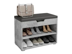 Banco para sapatos betão 60x30x45 rolfe*Vicco