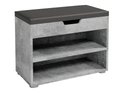 Banco para sapatos betão 60x30x45 rolfe*Vicco