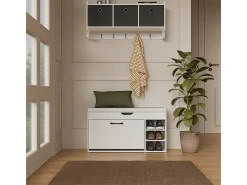Vicco Móvel De Arrumação|Sapateira*Banco para sapatos 90x30x50 solino Branco