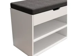 Vicco Móvel De Arrumação|Sapateira*Banco para sapatos 60x30x45 titus Branco