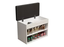 Vicco Móvel De Arrumação|Sapateira*Banco para sapatos 60x30x45 titus Branco