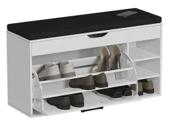 Banco para sapatos branco/ 90x30x50 solino^Vicco Online