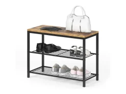 Banco para sapatos madeira antiga 70x30x51.5 fyrk^Vicco