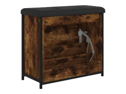vidaxl Móvel De Arrumação|Sapateira*Banco sapateira c/ gaveta articulada 62x32x56cm carvalho fumado Natural claro