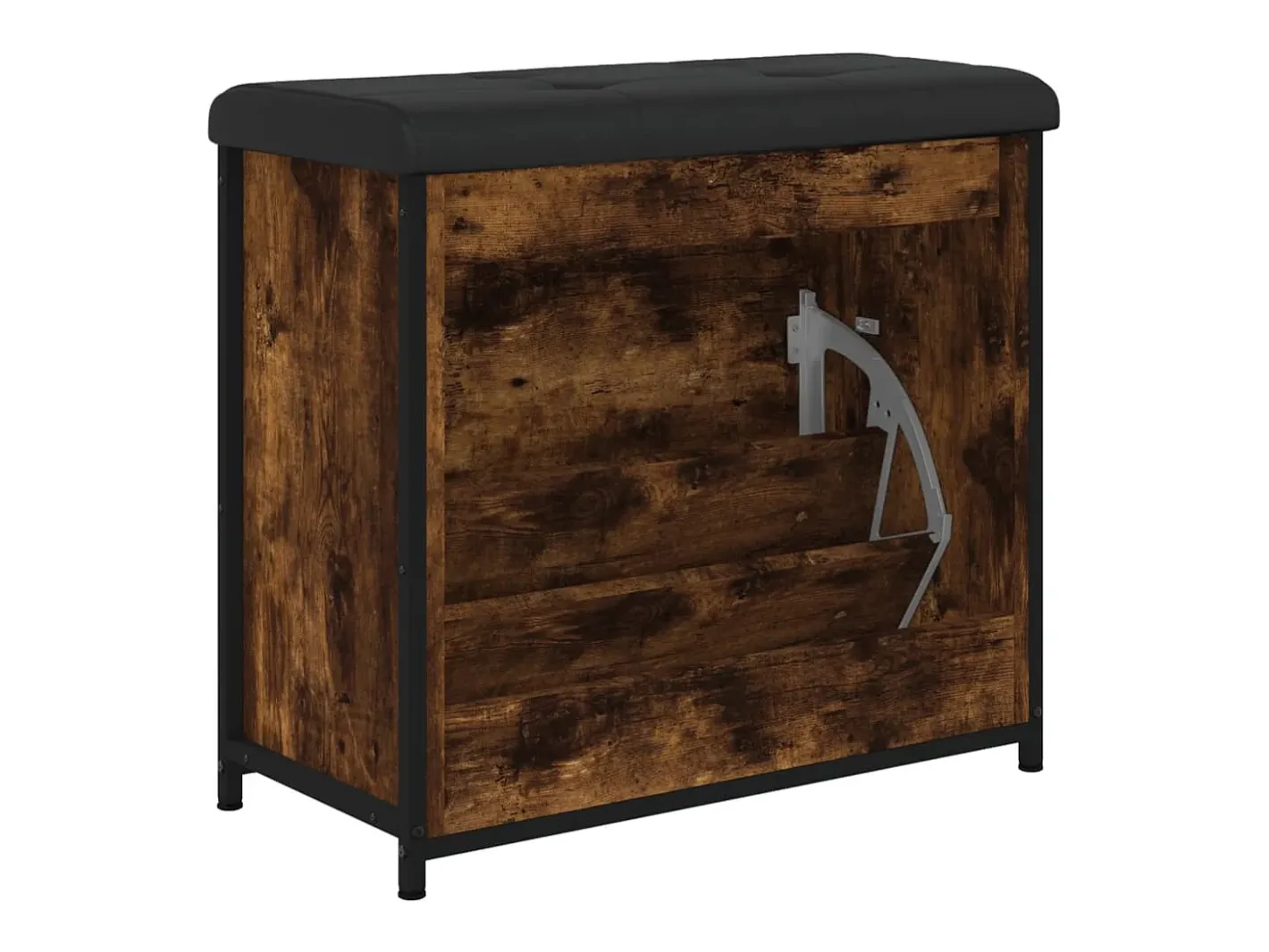 vidaxl Móvel De Arrumação|Sapateira*Banco sapateira c/ gaveta articulada 62x32x56cm carvalho fumado Natural claro