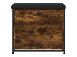 vidaxl Móvel De Arrumação|Sapateira*Banco sapateira c/ gaveta articulada 62x32x56cm carvalho fumado Natural claro
