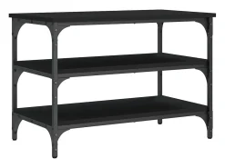 vidaxl Móvel De Arrumação|Sapateira*Banco sapateira 70x38,5x49 cm derivados de madeira Preto