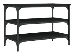 vidaxl Móvel De Arrumação|Sapateira*Banco sapateira 70x38,5x49 cm derivados de madeira Preto