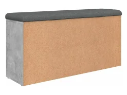 vidaxl Móvel De Arrumação|Sapateira*Banco sapateira 102x32x50 cm derivados madeira cimento Cinzento