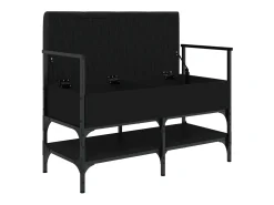 vidaxl Móvel De Arrumação|Sapateira*Banco sapateira 85,5x42x57,5 cm derivados de madeira Preto