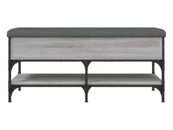 vidaxl Móvel De Arrumação|Sapateira*Banco sapateira 102x42x45 cm derivados madeira sonoma Cinzento