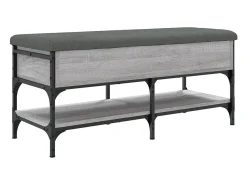 vidaxl Móvel De Arrumação|Sapateira*Banco sapateira 102x42x45 cm derivados madeira sonoma Cinzento