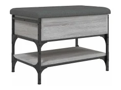 vidaxl Móvel De Arrumação|Sapateira*Banco sapateira 62x42x45cm derivados de madeira sonoma Cinzento