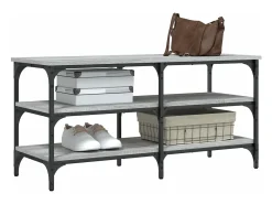 vidaxl Móvel De Arrumação|Sapateira*Banco sapateira 100x38,5x49cm derivados madeira sonoma Cinzento