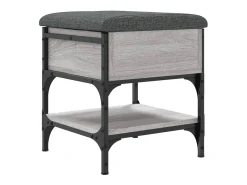 vidaxl Móvel De Arrumação|Sapateira*Banco sapateira 42x42x45cm derivados de madeira sonoma Cinzento