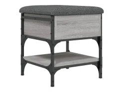 vidaxl Móvel De Arrumação|Sapateira*Banco sapateira 42x42x45cm derivados de madeira sonoma Cinzento