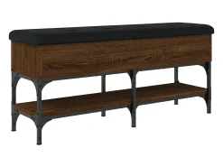 vidaxl Móvel De Arrumação|Sapateira*Banco sapateira 102x32x45cm derivados madeira carvalho castanho Natural claro