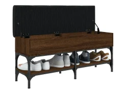 vidaxl Móvel De Arrumação|Sapateira*Banco sapateira 102x32x45cm derivados madeira carvalho castanho Natural claro