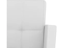 vidaxl Banco*Bancos de bar 2 pcs couro artificial Branco