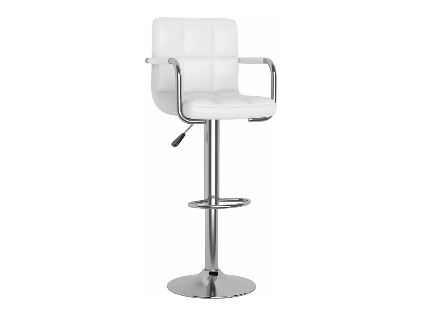 Banco*Bancos de bar 2 pcs couro artificial PT489864 Branco