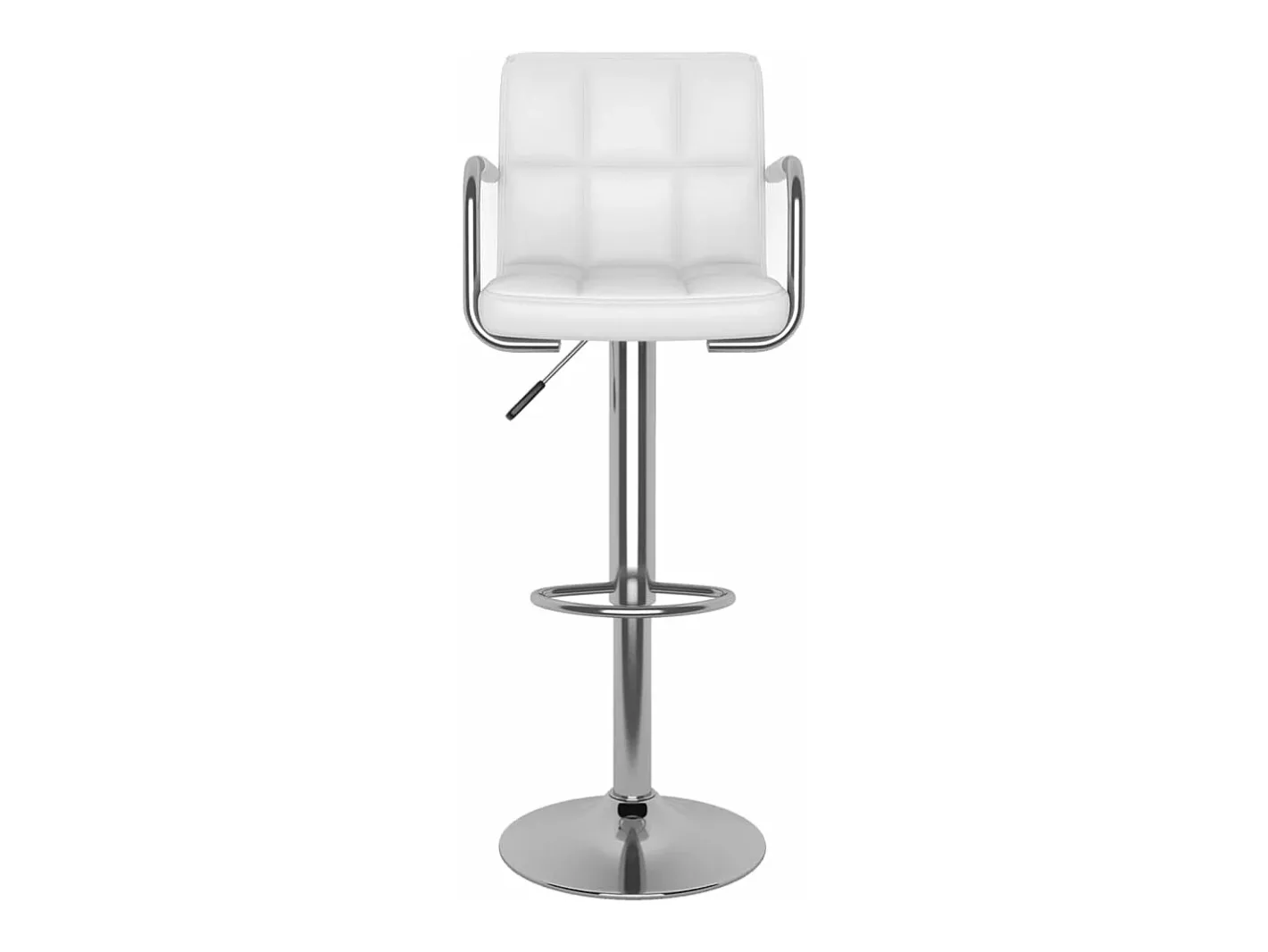 Banco*Bancos de bar 2 pcs couro artificial PT489864 Branco