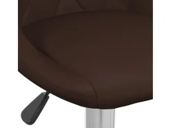 vidaxl Banco*Bancos de bar 2 pcs couro artificial Castanho