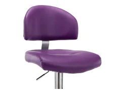 vidaxl Banco*Bancos de bar 2 pcs couro artificial roxo Violeta
